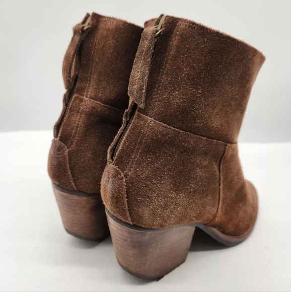 Matisse Soho Women 8.5 M Brown Suede Boots Slouchy Western Boho Bootie Leather - Picture 8 of 16